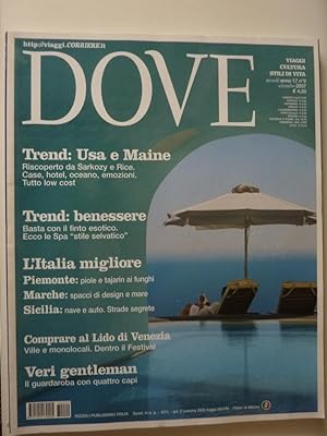 "DOVE - Viaggi, Cultura, Stili di Vita - Mensile Anno 17 n. 9 Settembre 2007"