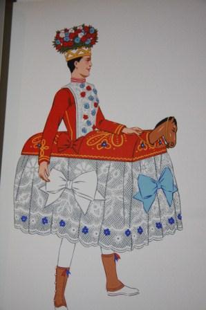 French Costumes [together with eight hand-colored cards of French costume pasted onto the endpapers]