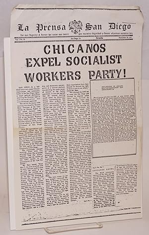 La Prensa San Diego: vol. 1, no. 32 September 29, 1977: Chicanos expel Socialist Workers Party! [...