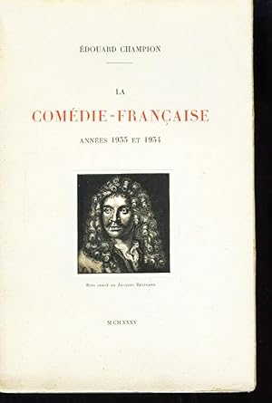 LA COMEDIE FRANCAISE 1er janvier 1927 - 31 décembre 1932.