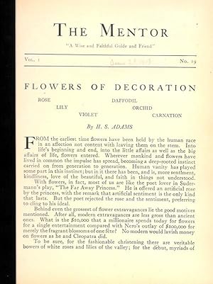 FLOWERS OF DECORATION.