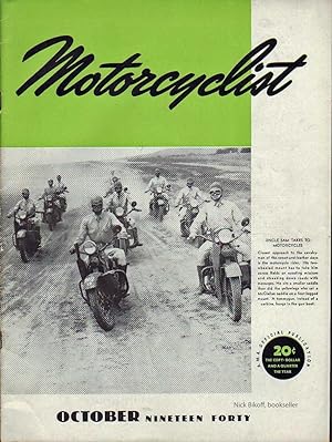 MOTORCYCLIST, NO. 517, OCTOBER 1940 Official Publication American Motorcycle Association