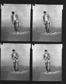 Branding Campaign, 501 Jeans, Nineteen Contact Sheets of full-body shots.