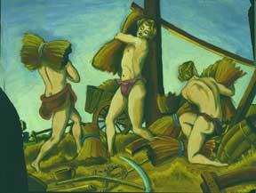 Untitled Oil (Wheat Harvesters).