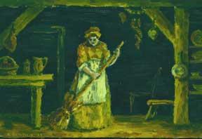 Untitled Oil (Impressionist Housemaid).
