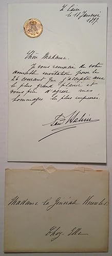 Rare Autographed Letter Signed in French