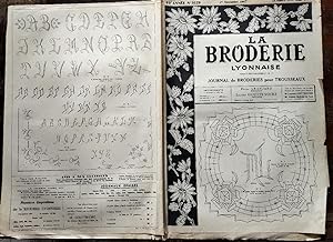 LA BRODERIE LYONNAISE. Journal de Broderies pour trousseaux. 49 ème Année. Année 1947. N°1029 du ...