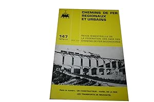 Chemins De Fer Regionaux Et Urbains N° 147 Du 01/03/1978