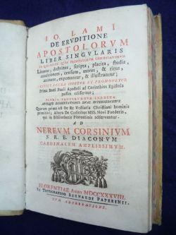 De eruditione apostolorum liber singularis in quo multa, quae primitiorum christianorum litteras,...