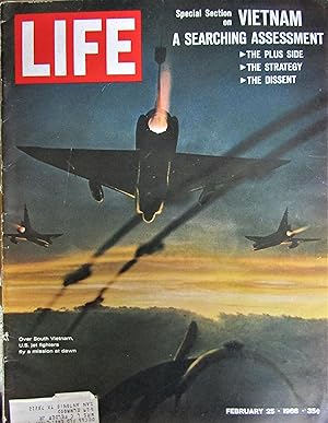Life Magazine February 25, 1966 -- Cover: U.S. Jet Fighters Over Vietnam