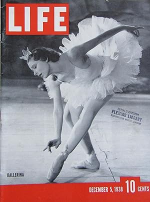 Life Magazine December 5, 1938 -- Cover: Ballerina