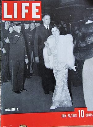 Life Magazine July 25, 1938 -- Cover: Queen Elizabeth (Queen Mother)