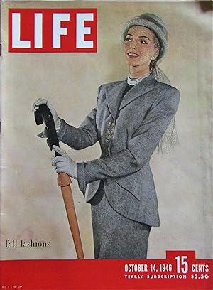 Life Magazine October 14, 1946 -- Cover: Fall Fashions (color cover)