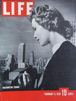 Life Magazine February 6, 1939 -- Cover: Washington Peruke