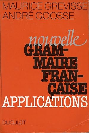 Nouvelle grammaire française - applications