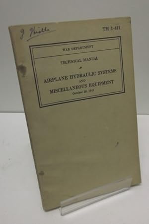 War Department, Airplane Hydraulic Systems And Miscellaneous Equipment, October 20, 1941