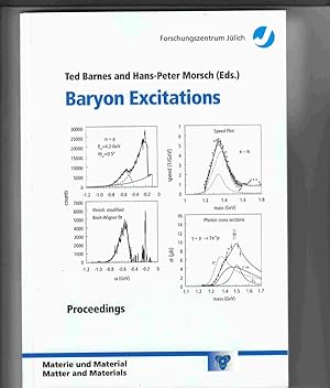 Baryon Excitations: Proceedings of the COSY Workshop Held At the Forschungszentrum Julich from Ma...