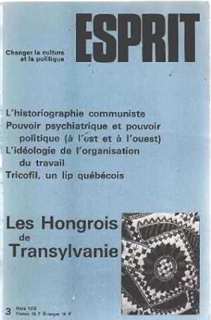Revue esprit mars 1978 / les hongrois de transylvanie