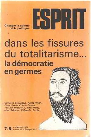 Revue esprit juillet-aout 1978 / dans les fissures du totalitarisme