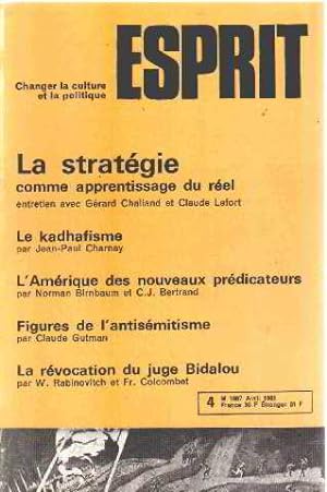 Revue esprit avril 1961 / la strategie