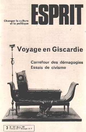 Revue esprit mars 1981/ voyage en giscardie
