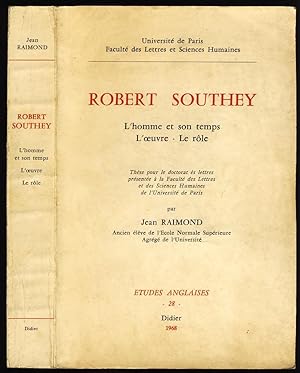 Robert Southey : L'homme et son temps - L'oeuvre - Le rôle