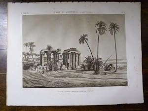 DESCRIPTION DE L'EGYPTE. Qâou el Kebyreh (Antaeopolis). Vue du temple, prise du côté de l'Ouest. ...