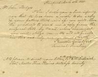 Pine Plains, NY letter in 1830