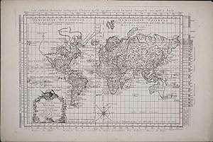 Carte de l'Ancien et du Nouveau Monde, suivant une Projection Nouvelle, dirigee par Mr. Philippe.