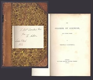 THE PILGRIM OF GLENCOE, AND OTHER POEMS. Inscribed