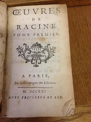 Oeuvres De Racine (2 volumes)