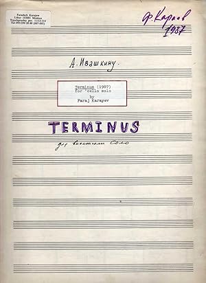 Terminus - for Cello Solo (1987) [SCORE]