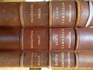 BIBLIOTHEQUE de M. RENE DESCAMPS-SCRIVE (3 Volumes)