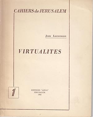 Cahiers de Jérusalem: Virtualités