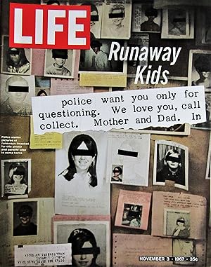 Life Magazine November 3, 1967 -- Cover: Runaway Kids