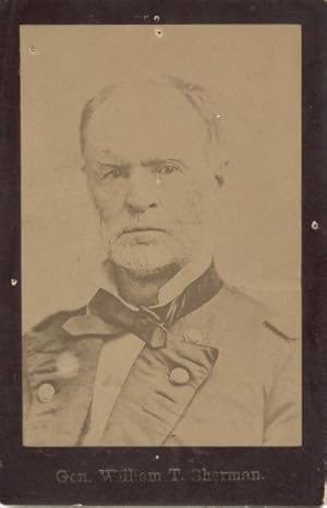 Cabinet card of General Sherman, Civil War general