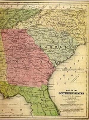 Map of the Southern States