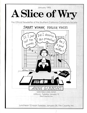 A Slice of Wry January 1993 Newsletter of Southern CA Cartoonists Society