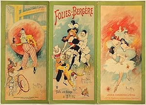 Carte programme des Folies-Bergère, 1897 [lithographie en couleurs]