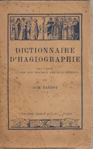 Dictionnaire d'hagiographie