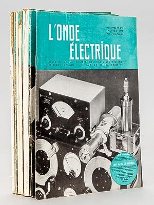 L'Onde électrique - Bulletin de la Société des Radioélectriciens [ 1952 - 32e année - vol. XXXII ...