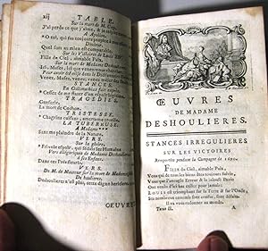 Oeuvres de Madame et de Mademoiselle Deshoulieres Nouvelle édition , augmentée de leur éloge Hist...