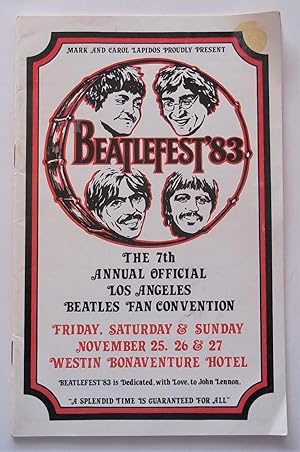 Beatlefest '83: The 7th Annual Offical Los Angeles Beatles Fan Convention (1983 Program)