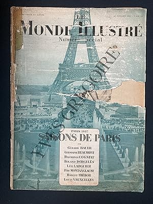 LE MONDE ILLUSTRE-NUMERO SPECIAL-10 JUILLET 1937-PARIS 1937 SAISONS DE PARIS