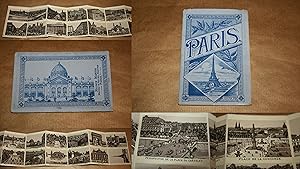 PARIS. - ALBUM DÉPLIANT DE 23 VUES ILLUSTRÉES. - ANTÉRIEUR A 1900.
