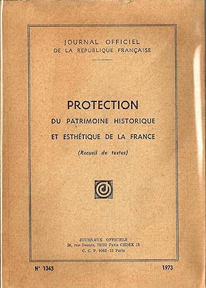 Protection du patrimoine historique et esthétique de la Frnace (recueil de textes) N° 1345