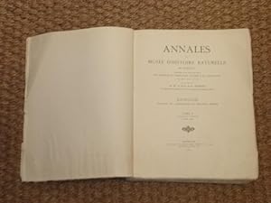 Annales du Musee d'Histoire Naturelle de Marseille. Publiées avec subventions des Ministères de l...