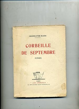 CORBEILLE DE SEPTEMBRE . Poèmes