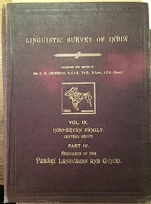 Linguistic Survey of India. Vol. IX Indo-Aryan Family Central Group, Part IV Specimens of the Pah...
