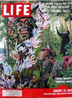 Life Magazine January 25, 1960 -- Cover: Father Marquette Conquers Manitou